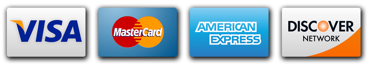 Credit Cards, Visa, Mastercard, American Express, Discover